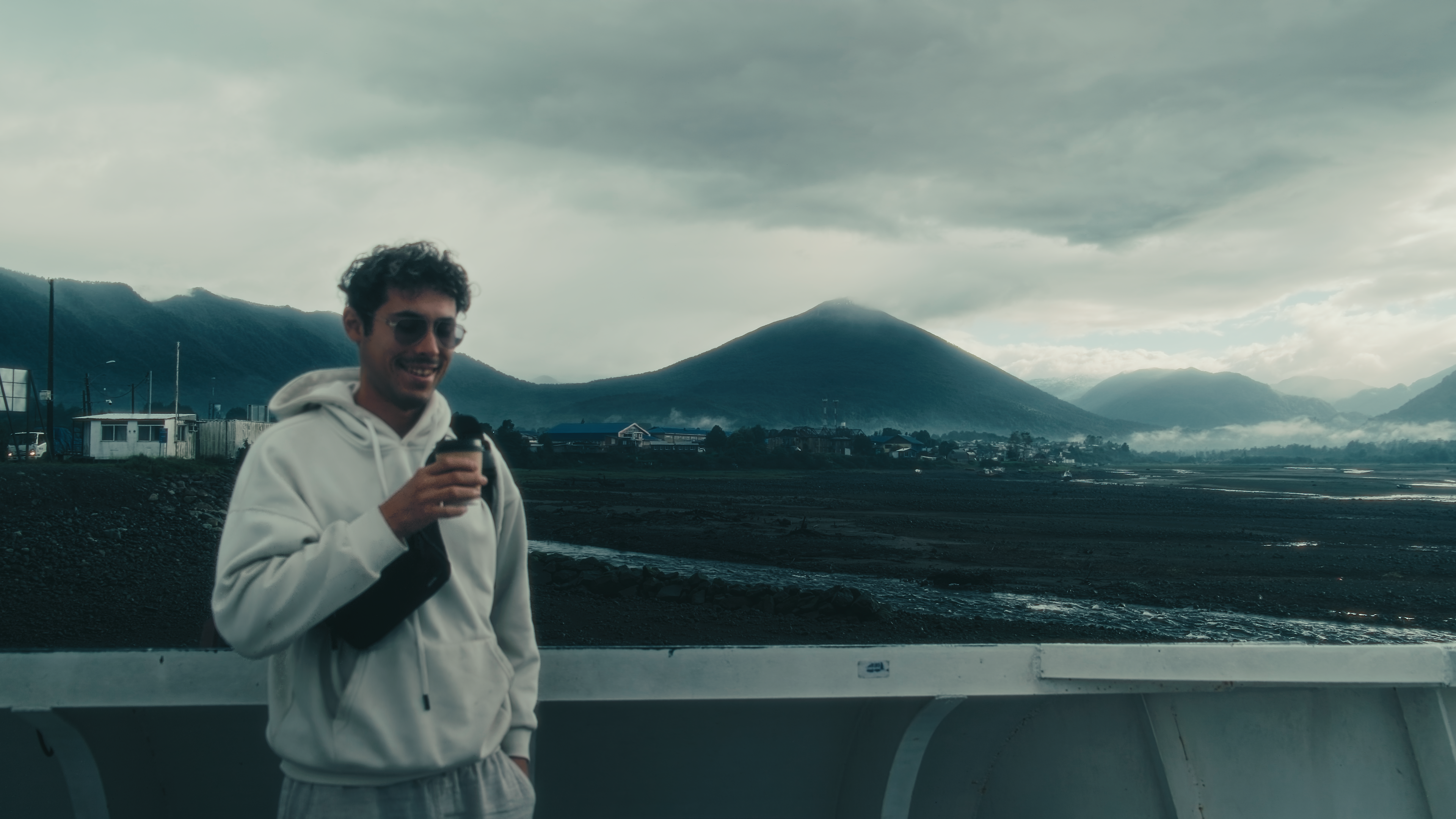 The same Fujifilm ferry frame with the LUT applied