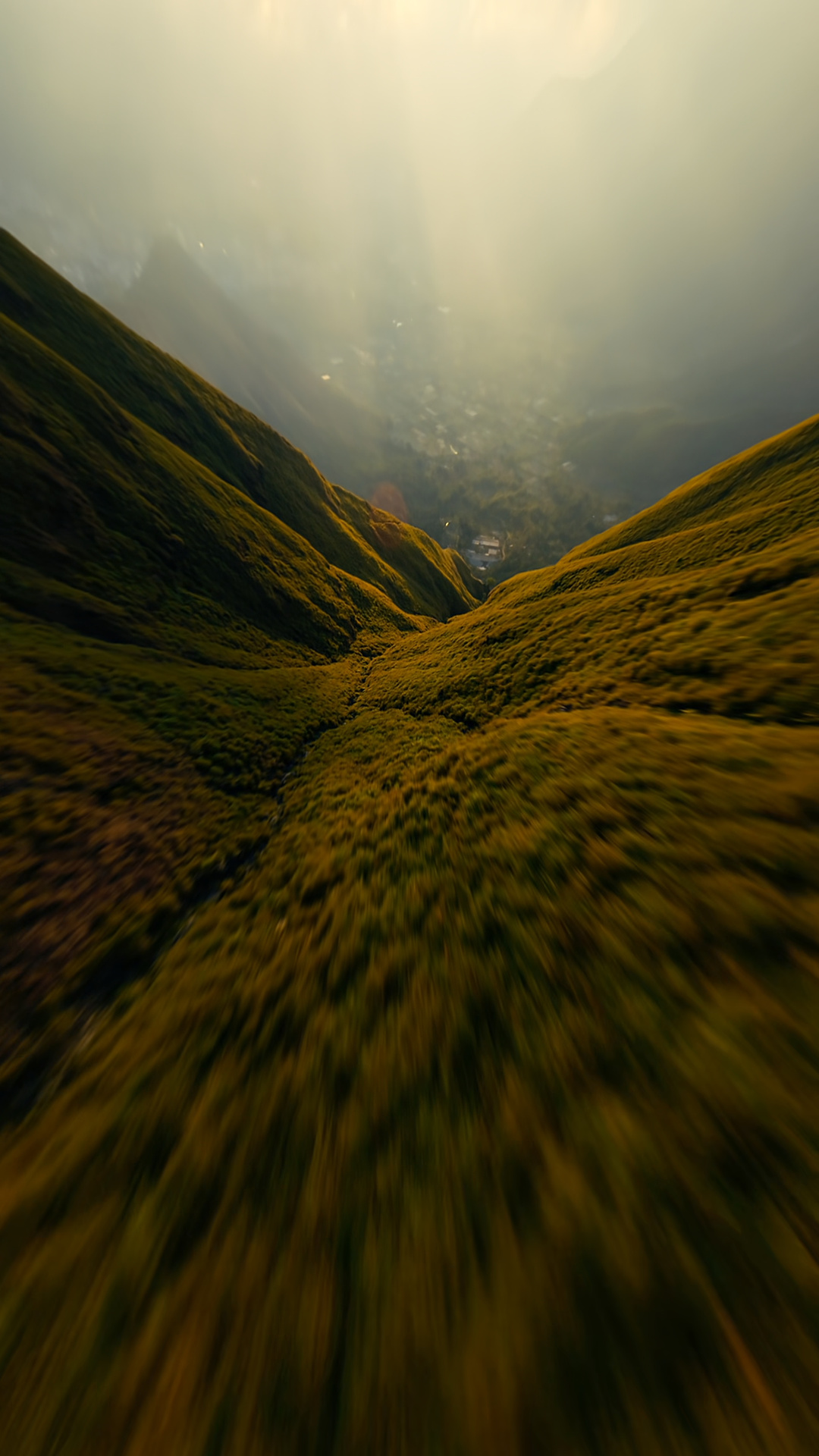 Following the shape of the hills as warm evening light moves across the landscape.