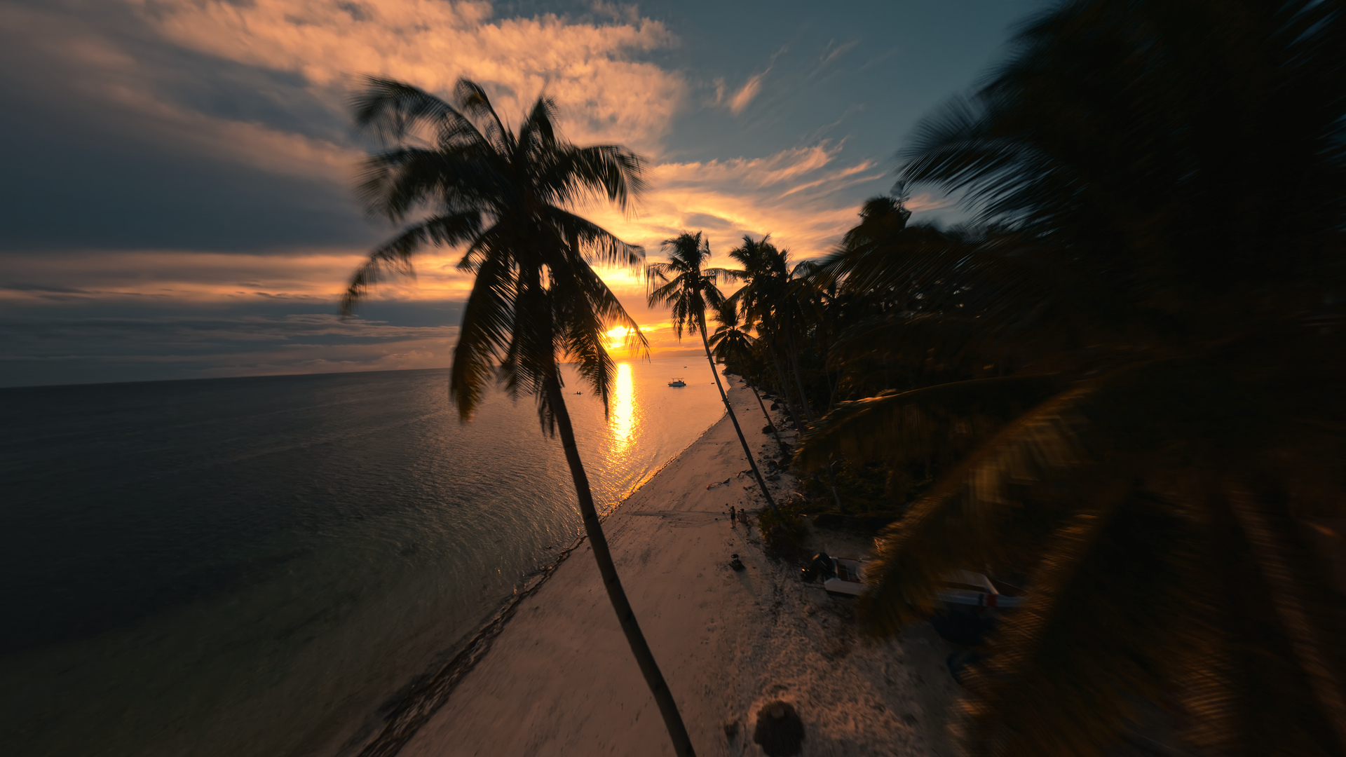 Last light: the same frame with the LUT applied