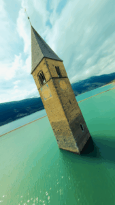 Church in lake